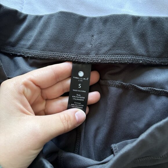 Yogalicious Lux Womens Size Small Cuffed Ankle Jogger Pants Gray Pockets - Picture 5 of 5